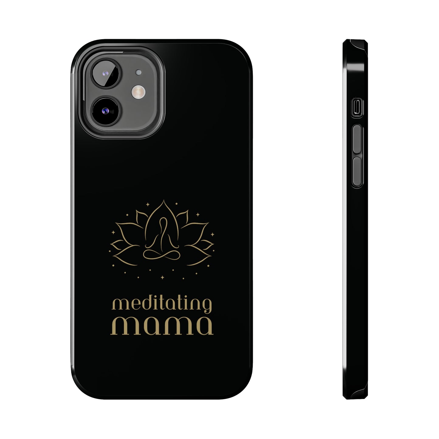 Meditating Mama Tough Impact-Resistant iPhone Cases