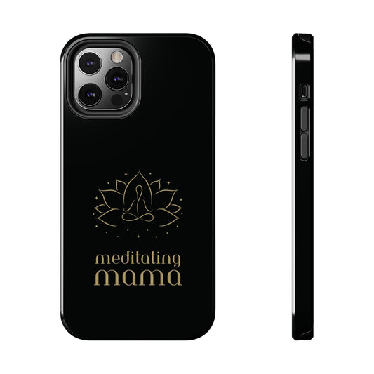 Meditating Mama Tough Impact-Resistant iPhone Cases Printify