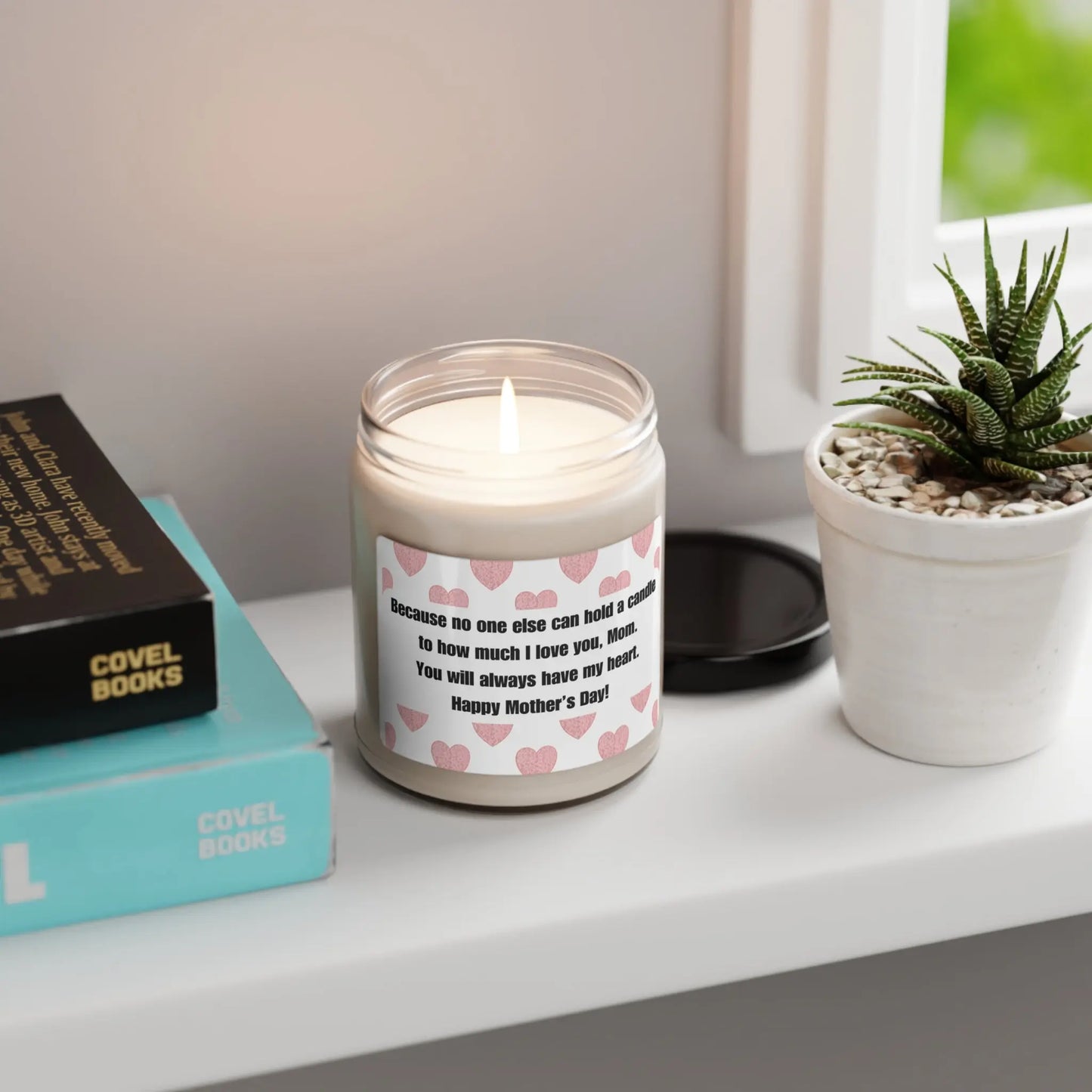 Scented Soy Candle with Touching Message for Mom | 9oz candle | Four scents available | Gifts For Mom | Mother's Day Gift Printify
