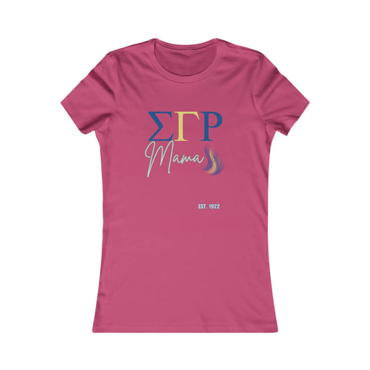 Sigma Gamma Rho Mama Shirt for the Sorority Sister Mom | Bella+Canvas Women's Favorite Tee | Gifts for Mom Printify