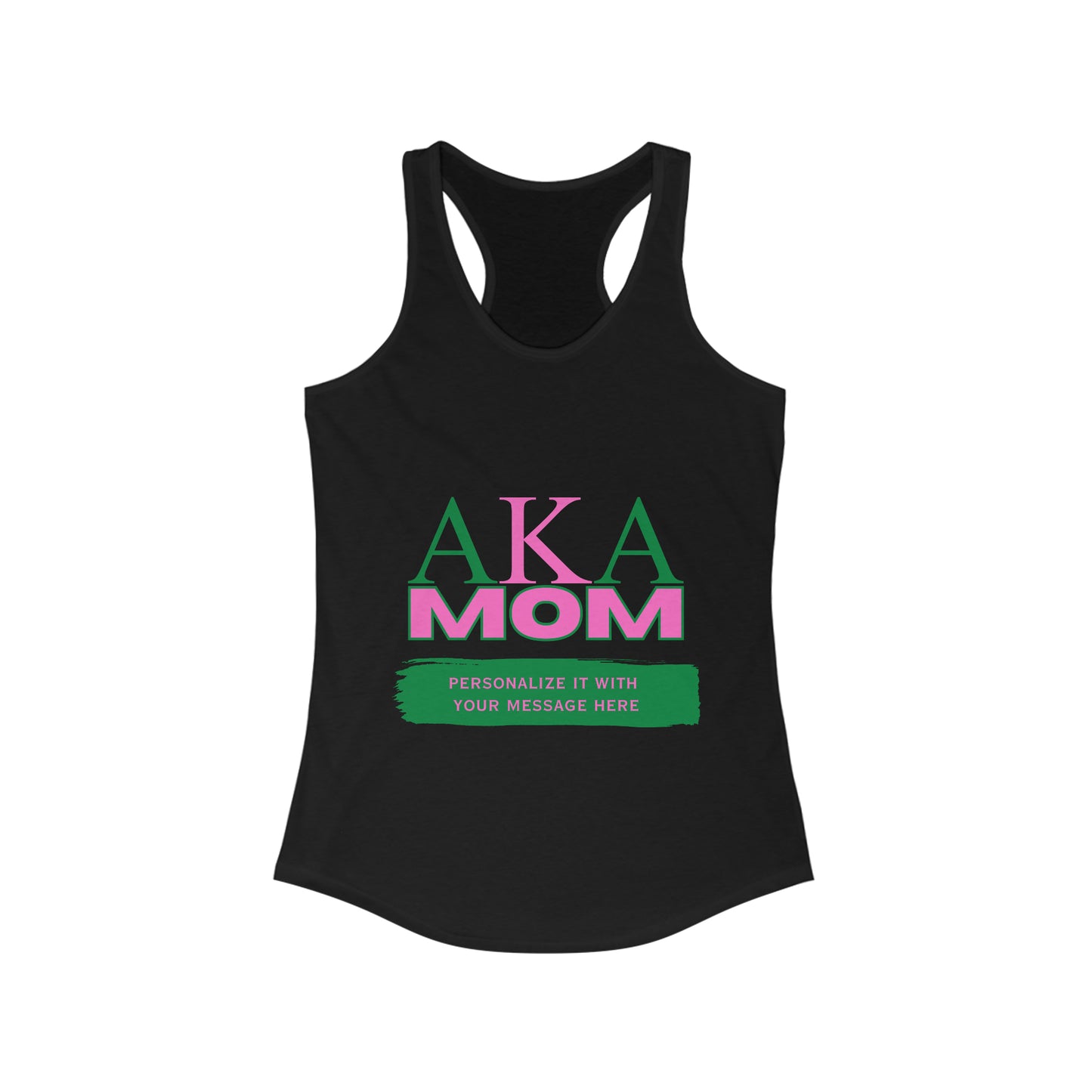 AKA Mom Racerback Tank for Workout Warrior Mothers | Sorority Tank Top | Gifts for Mom