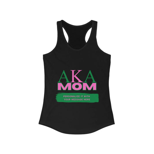 AKA Mom Racerback Tank for Workout Warrior Mothers | Sorority Tank Top | Gifts for Mom Printify