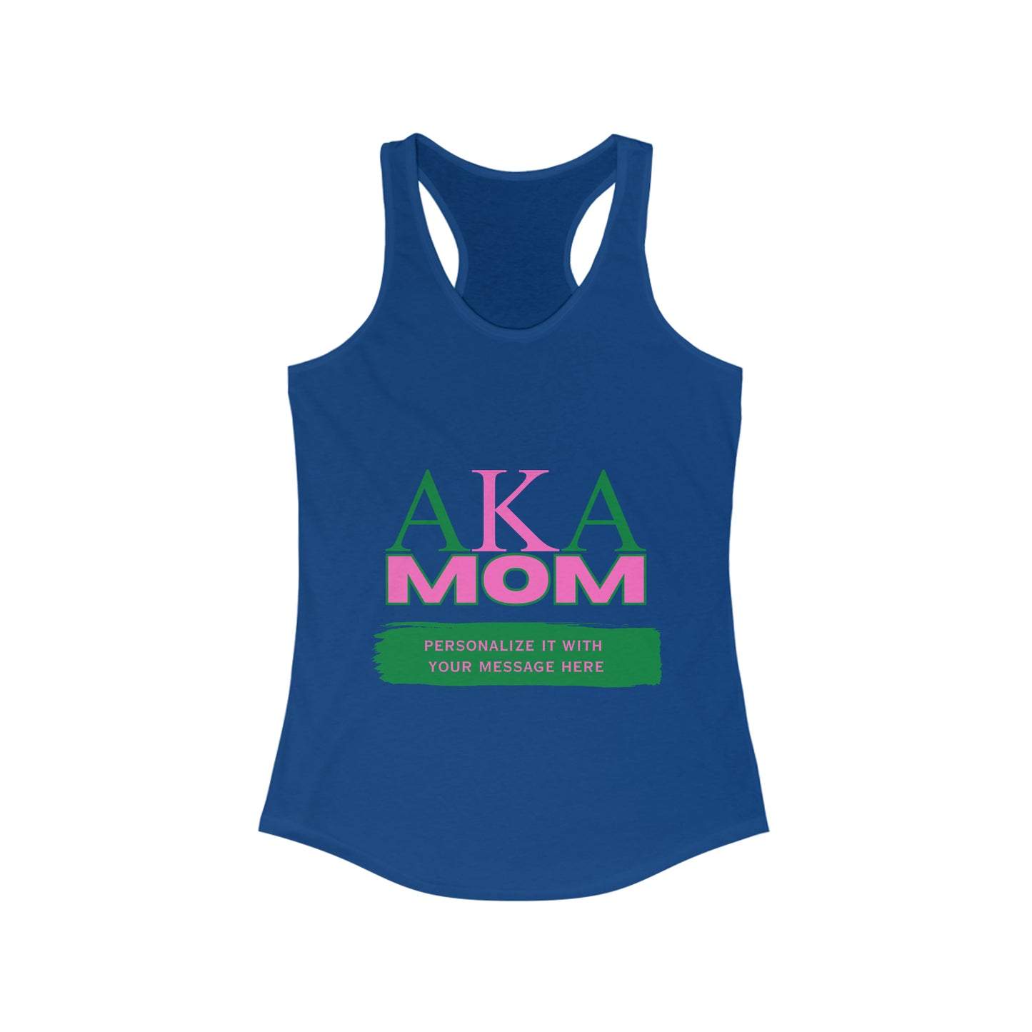 AKA Mom Racerback Tank for Workout Warrior Mothers | Sorority Tank Top | Gifts for Mom
