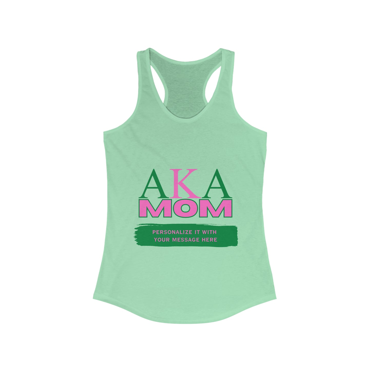 AKA Mom Racerback Tank for Workout Warrior Mothers | Sorority Tank Top | Gifts for Mom