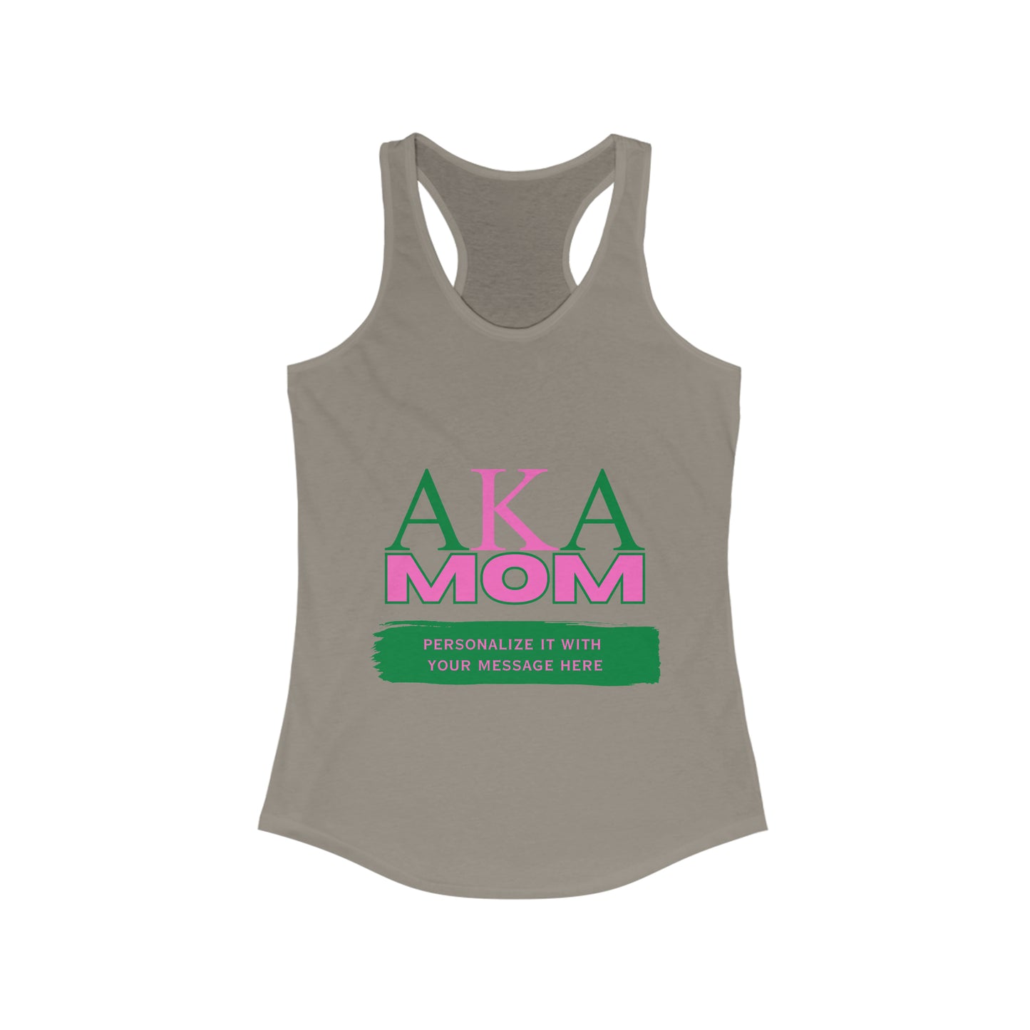 AKA Mom Racerback Tank for Workout Warrior Mothers | Sorority Tank Top | Gifts for Mom