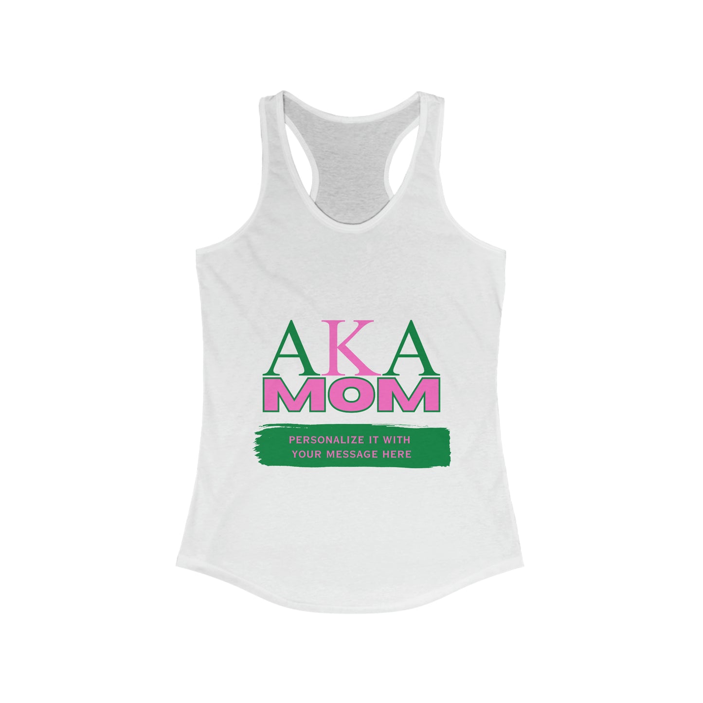 AKA Mom Racerback Tank for Workout Warrior Mothers | Sorority Tank Top | Gifts for Mom