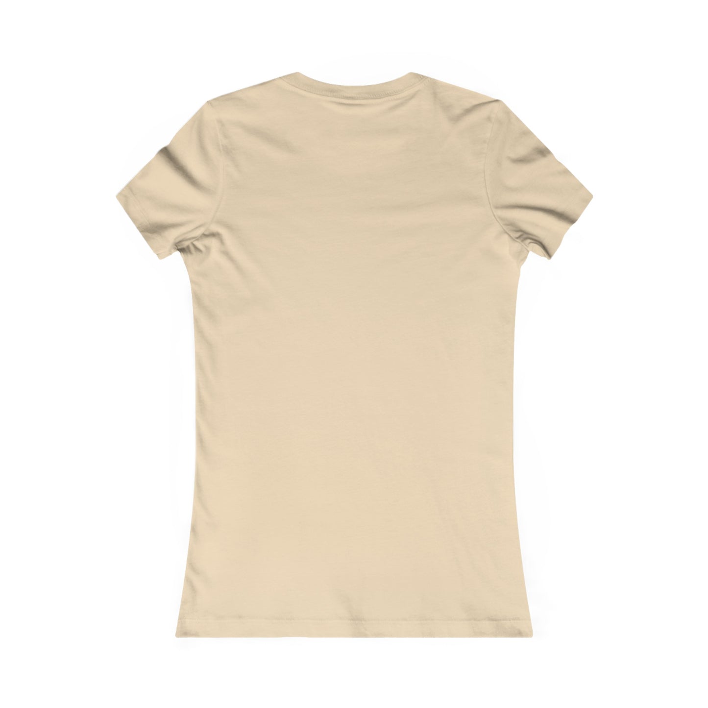 Back view of a bella+canvas 3001 cream tee
