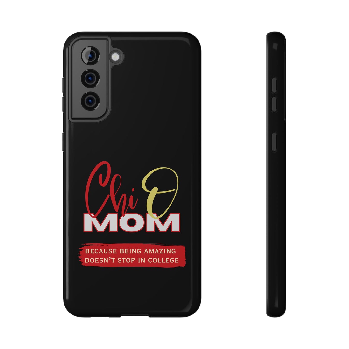 Customizable Impact-Resistant Phone Case for Chi Omega Moms | Sorority Members | Samsung and iPhones