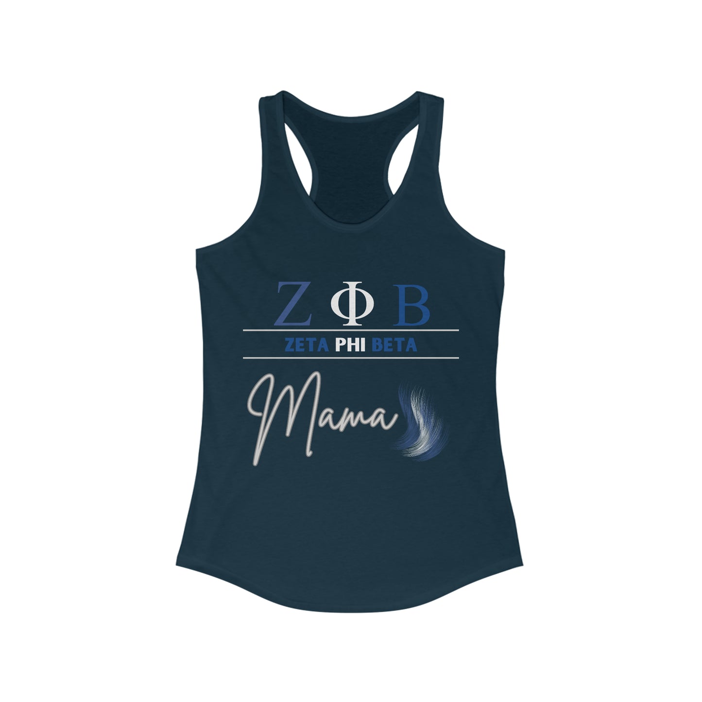 Zeta Phi Beta Mama Women's Racerback Tank for the workout mom | Represent your Sorority | Gifts for Mom