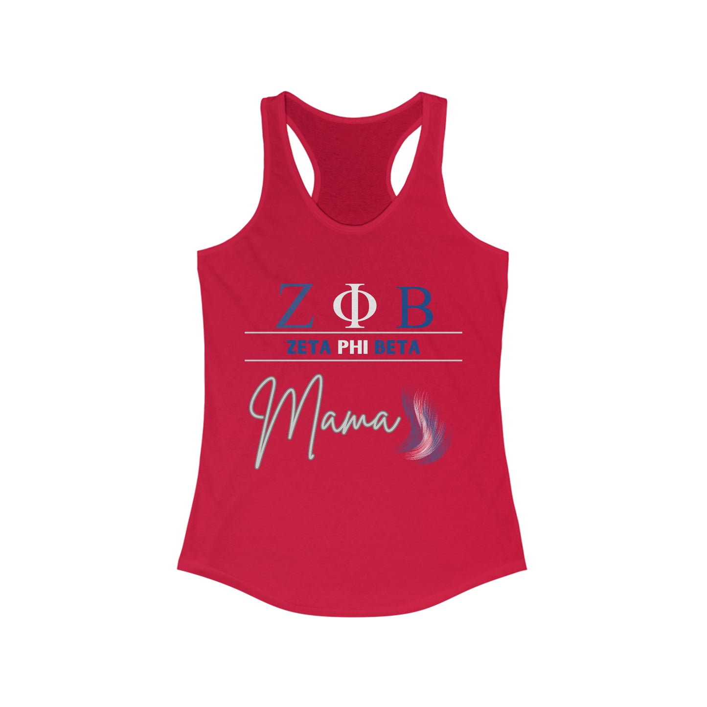 Zeta Phi Beta Mama Women's Racerback Tank for the workout mom | Represent your Sorority | Gifts for Mom