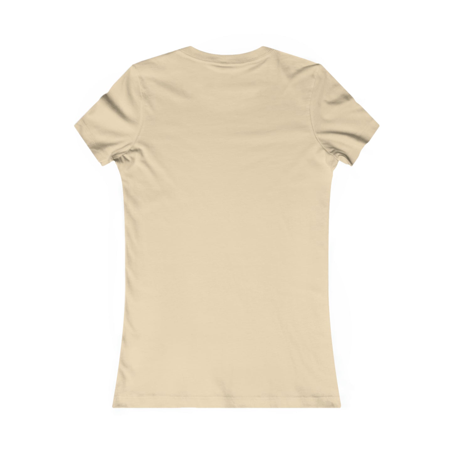 Back view of a bella+canvas 3001 cream tee