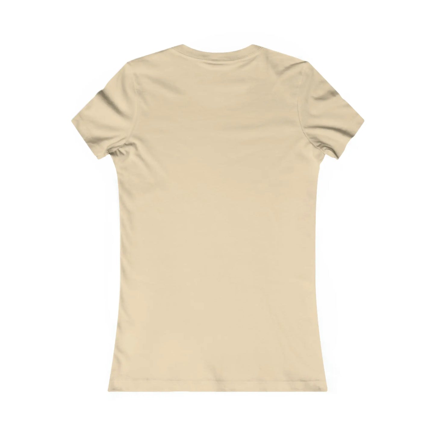 Back view of a bella+canvas 3001 cream tee