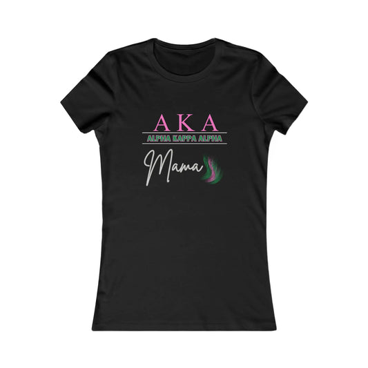 Alpha Kappa Alpha Mama shirt for Sorority Sister Moms | Bella+Canvas Women's Favorite Tee | Gifts For Mom Printify