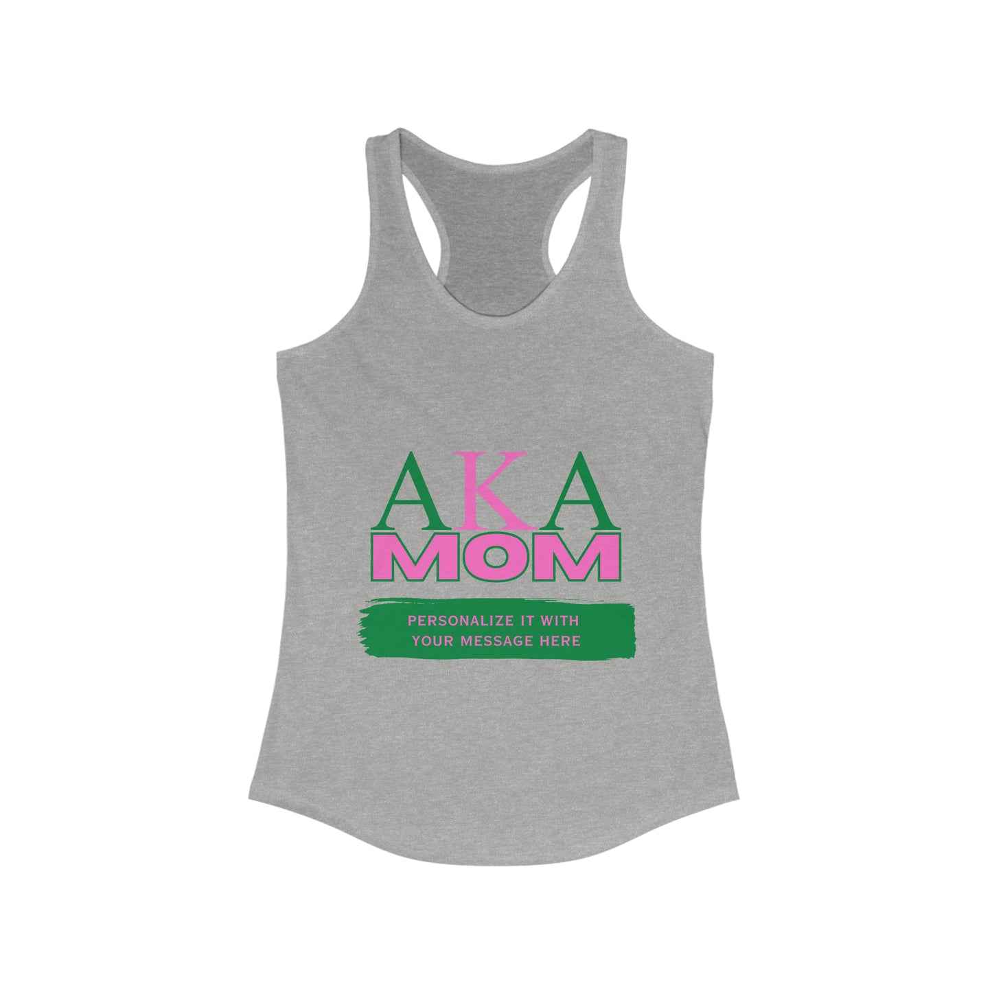 AKA Mom Racerback Tank for Workout Warrior Mothers | Sorority Tank Top | Gifts for Mom