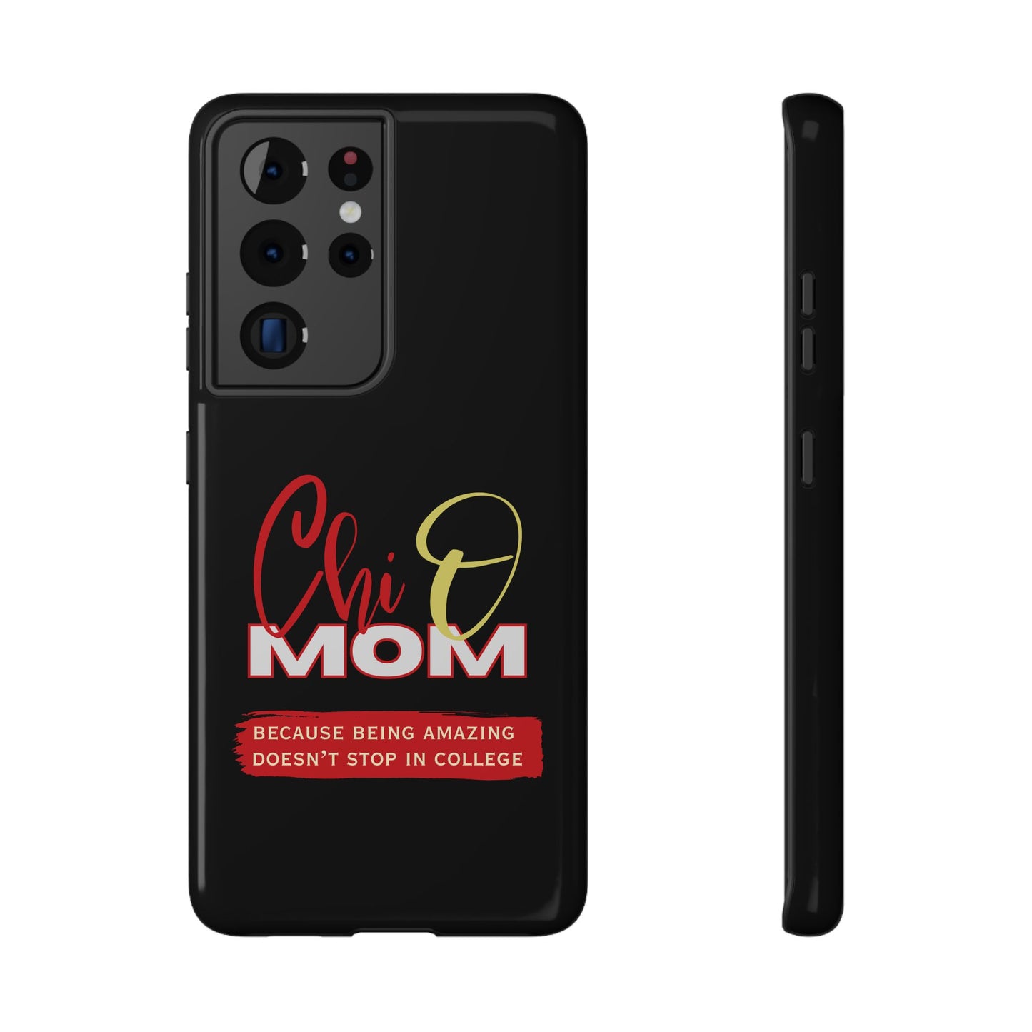 Customizable Impact-Resistant Phone Case for Chi Omega Moms | Sorority Members | Samsung and iPhones