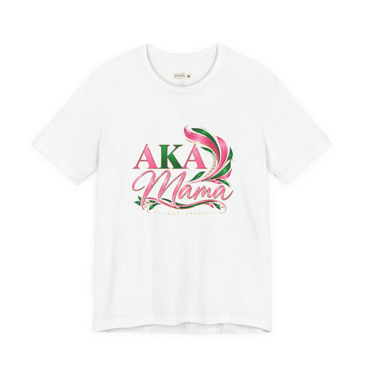 AKA Mama Bella+Canvas Tee For Sorority Mothers | Gifts For Moms