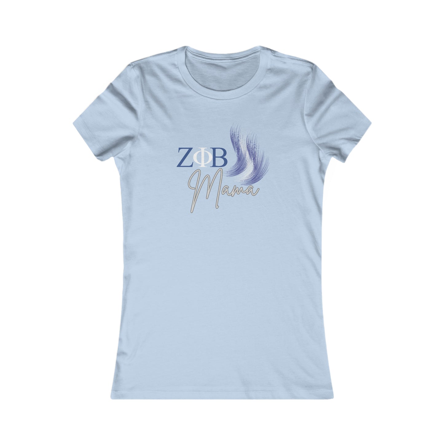 Zeta Phi Beta Mama Shirt for Sorority Sister Mothers | Bella+Canvas Women's Favorite Tee | Gifts for Moms | Z Phi B
