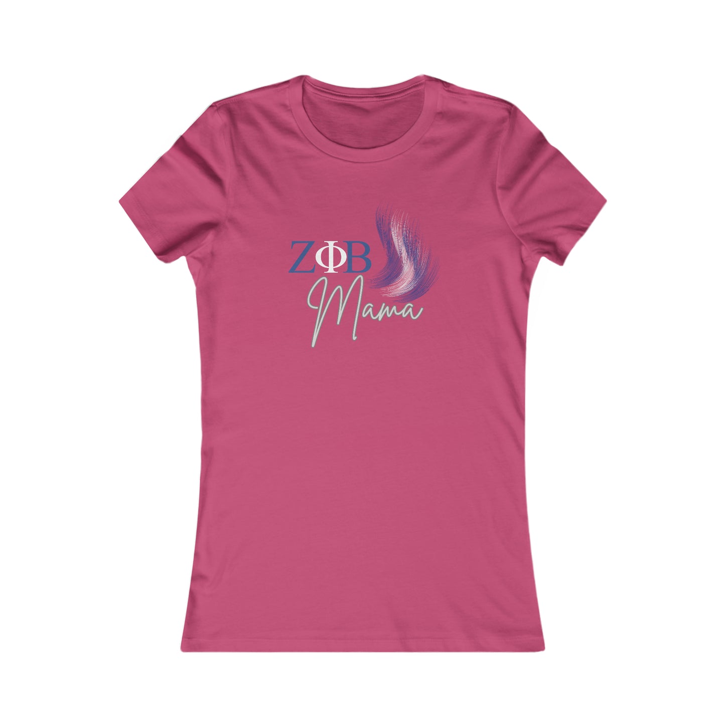 Zeta Phi Beta Mama Shirt for Sorority Sister Mothers | Bella+Canvas Women's Favorite Tee | Gifts for Moms | Z Phi B
