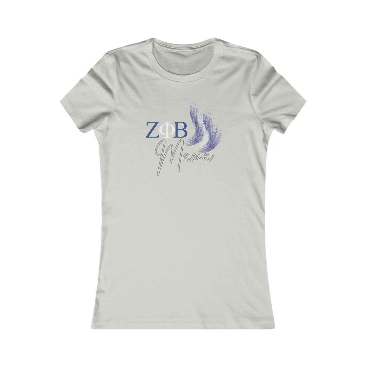 Zeta Phi Beta Mama Shirt for Sorority Sister Mothers | Bella+Canvas Women's Favorite Tee | Gifts for Moms | Z Phi B