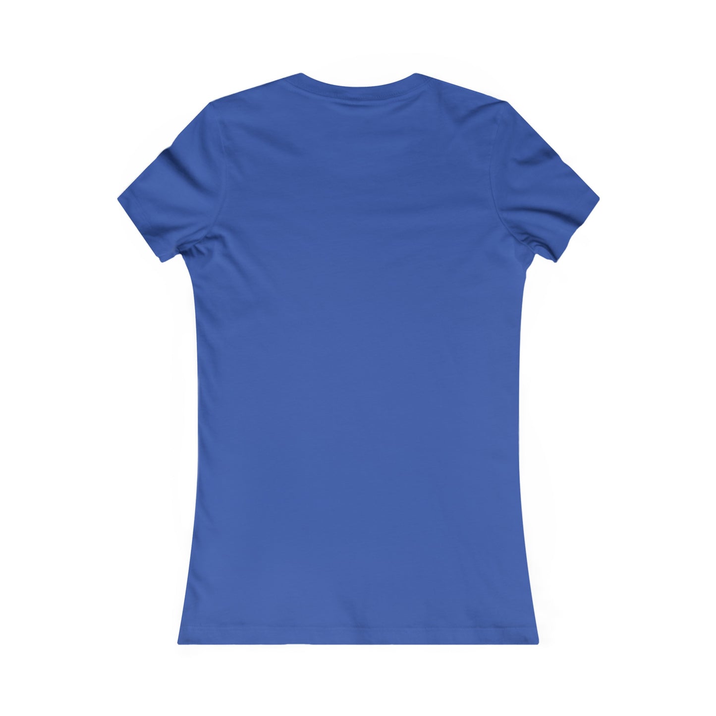 Back view of a bella+canvas 3001 royal blue tee