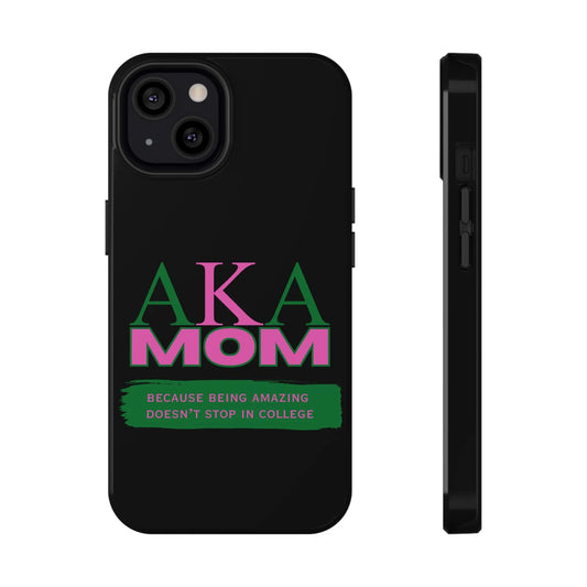 Customizable Impact-Resistant Phone Case for Alpha Kappa Alpha Moms Sorority Member Printify