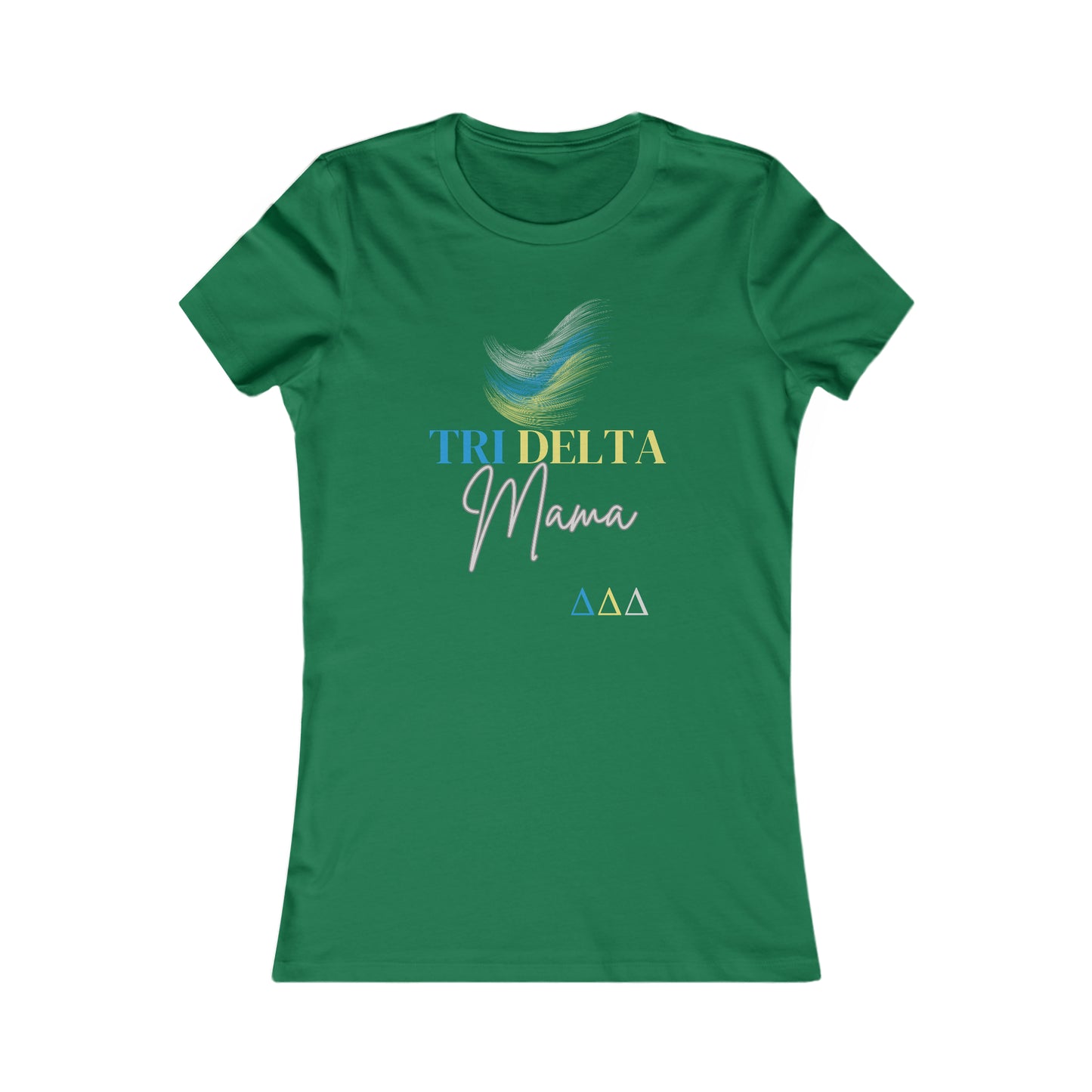 Tri Delta Mama Women's Favorite Tee For Sorority Sister Moms | Gifts for Moms | Bella+Canvas Shirt |Tri Delts | Delta Delta Delta