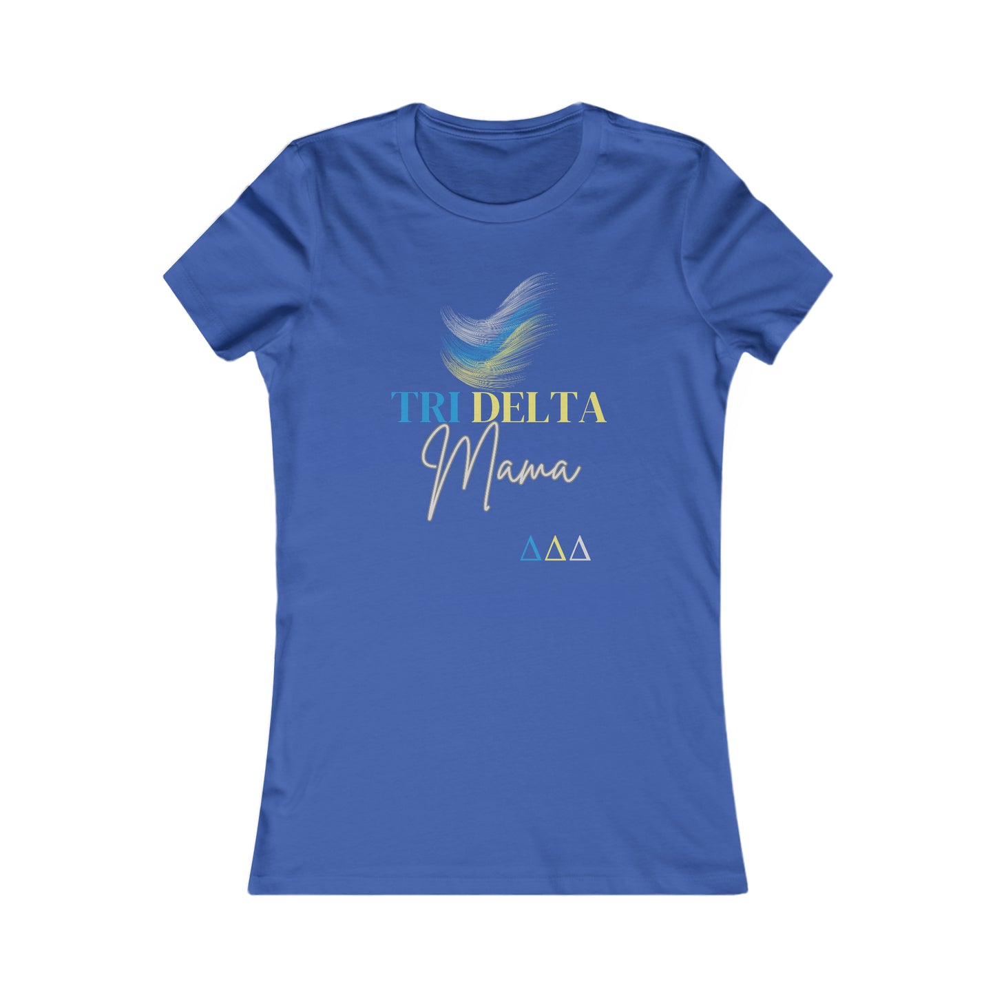 Tri Delta Mama Women's Favorite Tee For Sorority Sister Moms | Gifts for Moms | Bella+Canvas Shirt |Tri Delts | Delta Delta Delta