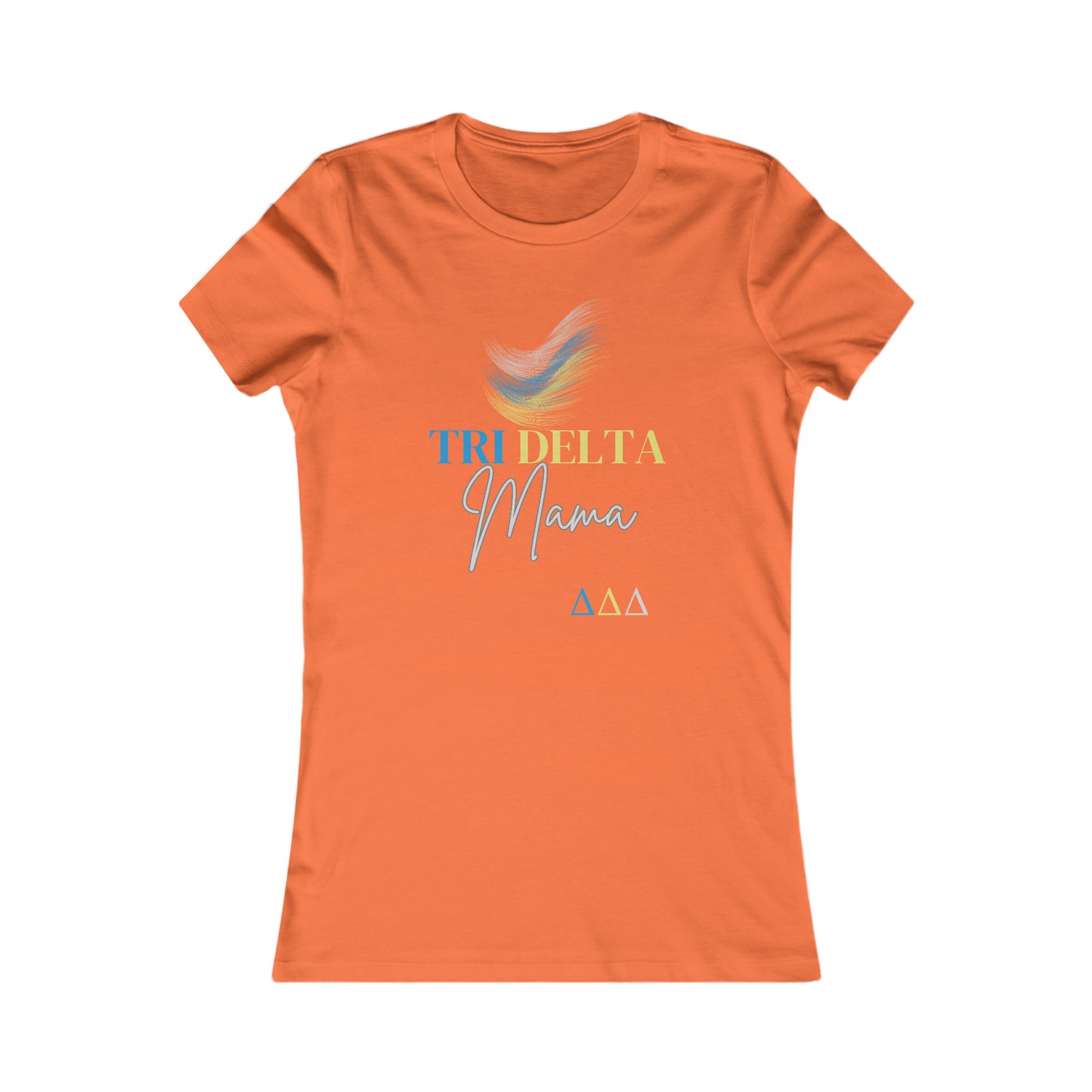 Tri Delta Mama Women's Favorite Tee For Sorority Sister Moms | Gifts for Moms | Bella+Canvas Shirt |Tri Delts | Delta Delta Delta