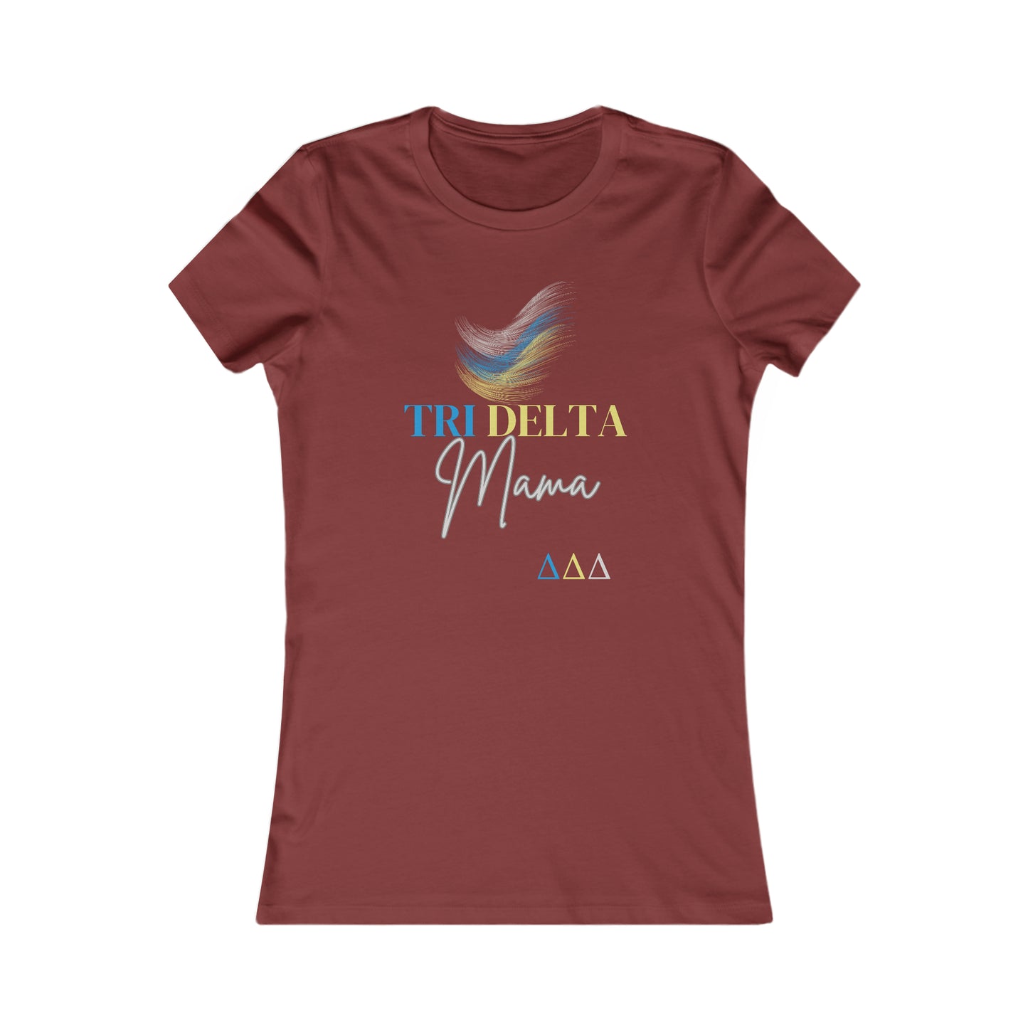 Tri Delta Mama Women's Favorite Tee For Sorority Sister Moms | Gifts for Moms | Bella+Canvas Shirt |Tri Delts | Delta Delta Delta