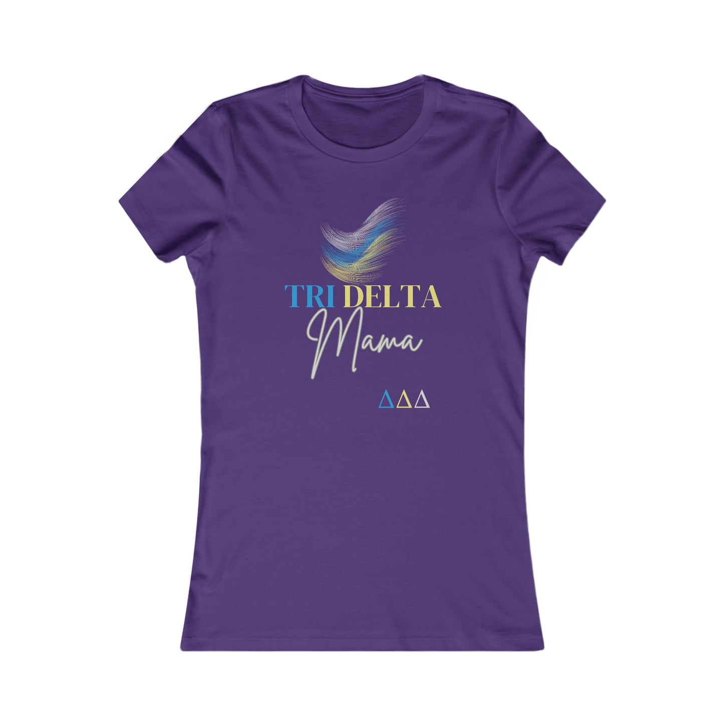 Tri Delta Mama Women's Favorite Tee For Sorority Sister Moms | Gifts for Moms | Bella+Canvas Shirt |Tri Delts | Delta Delta Delta
