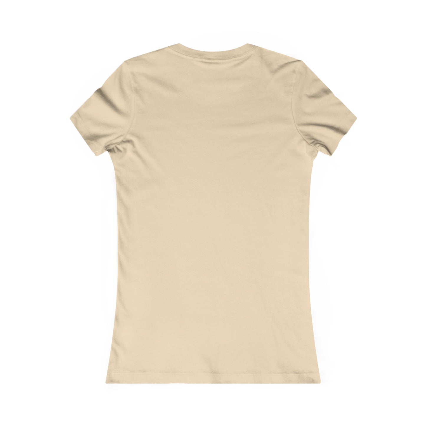 Back view of a bella+canvas 3001 cream tee