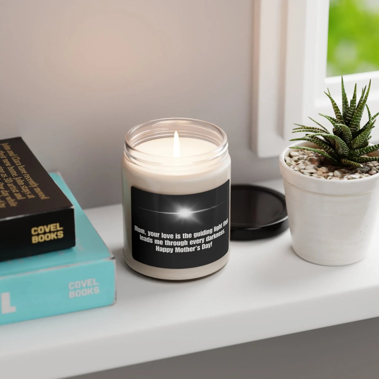 Mom is My Guiding Light Scented Soy Candle, 9oz | Gifts For Mom | Four scents | Perfect for Mother's Day Printify