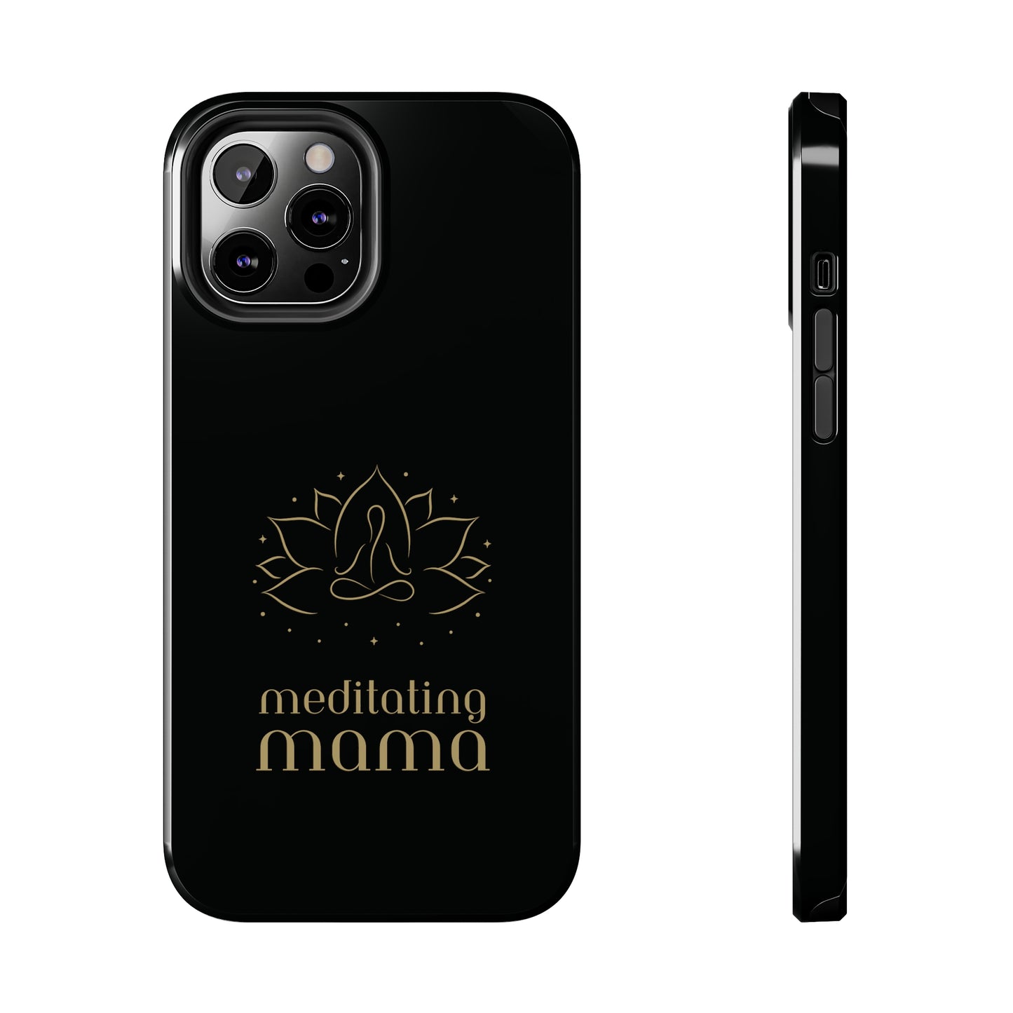Meditating Mama Tough Impact-Resistant iPhone Cases