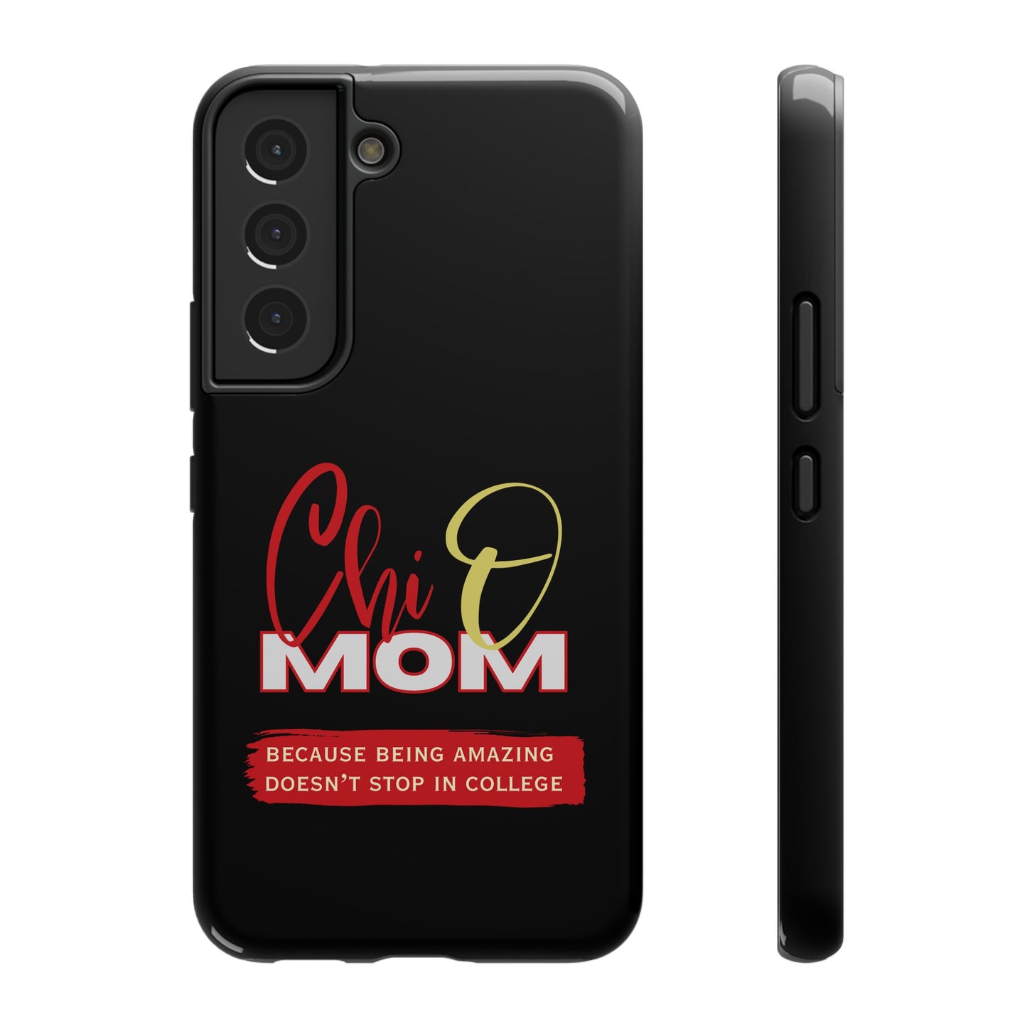 Customizable Impact-Resistant Phone Case for Chi Omega Moms | Sorority Members | Samsung and iPhones
