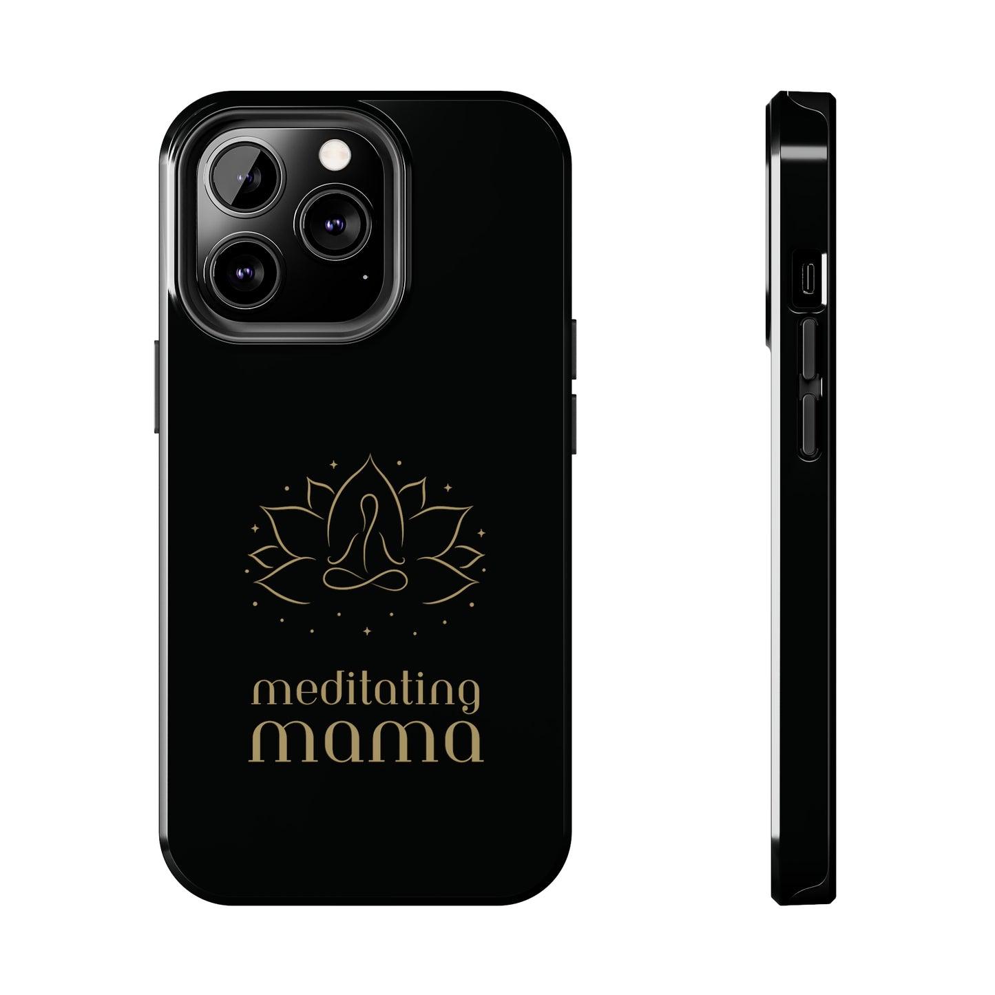 Meditating Mama Tough Impact-Resistant iPhone Cases