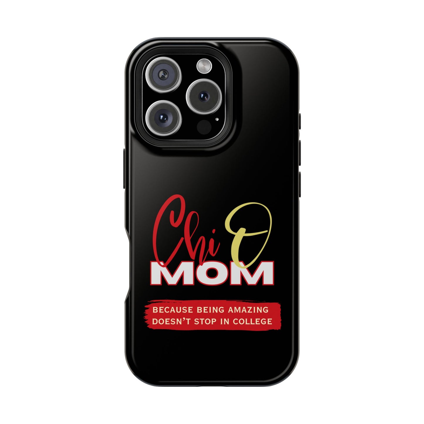 Customizable Impact-Resistant Phone Case for Chi Omega Moms | Sorority Members | Samsung and iPhones