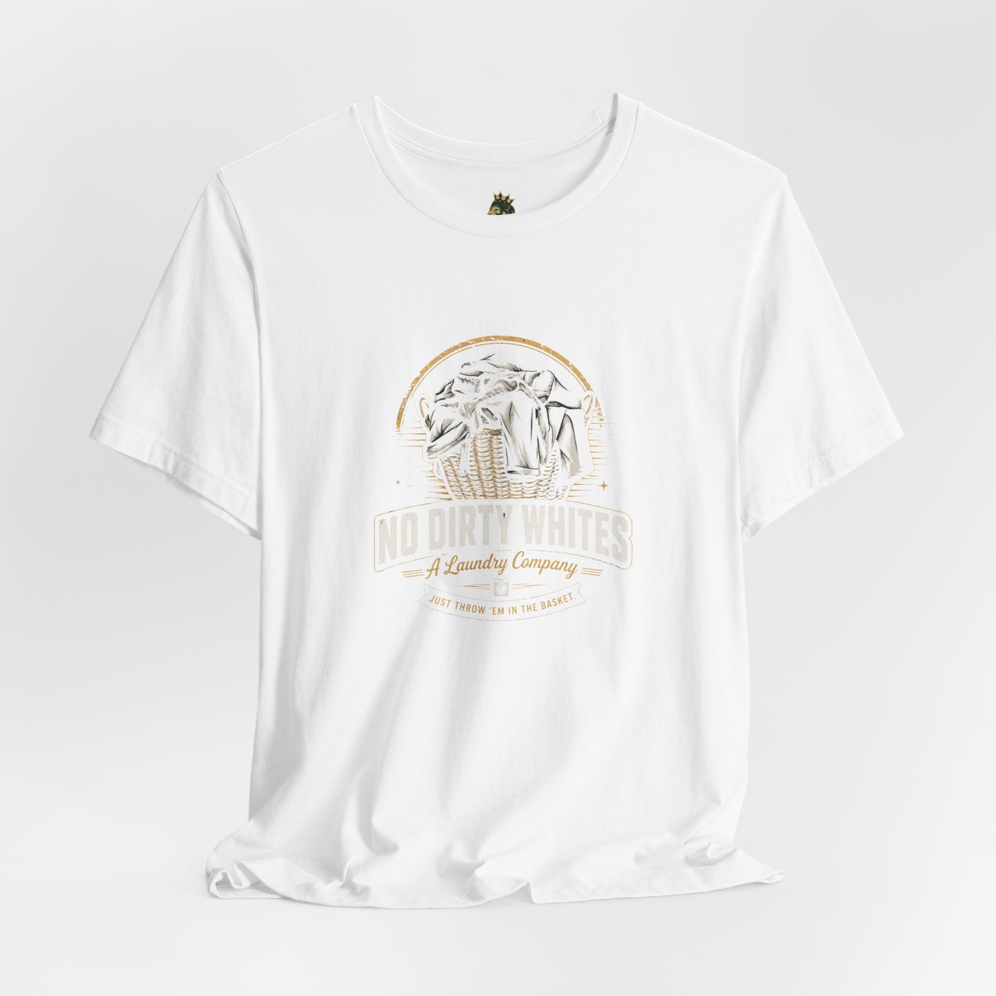 "No Dirty Whites" Laundry Co. Graphic Tee, Vintage Design