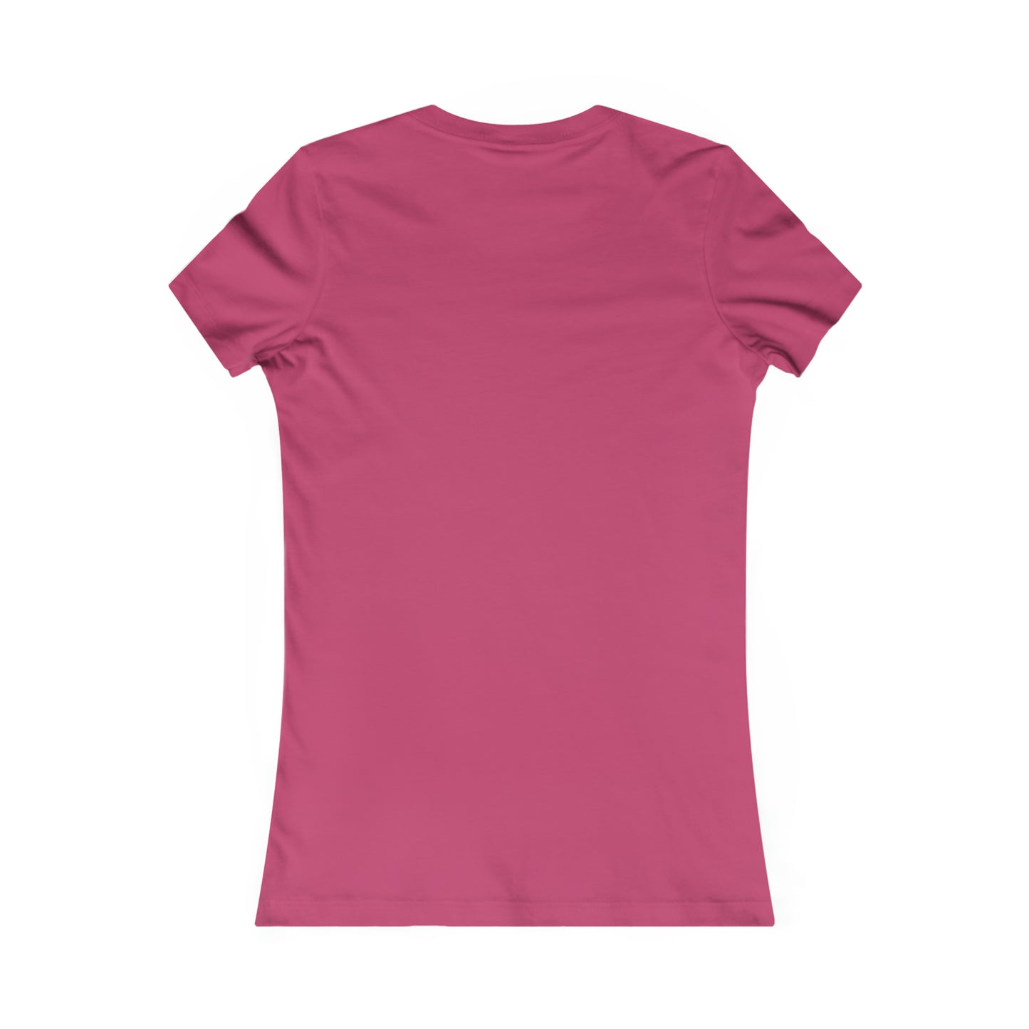 Back view of a bella+canvas 3001 berry tee
