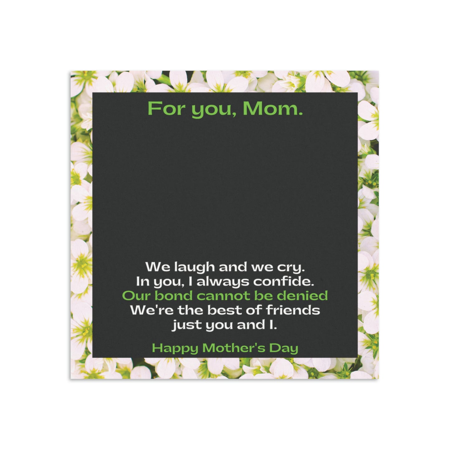 BFF Mom Half Heart Necklace Set and Message Card | Gifts for Mom | Perfect for Mother's Day