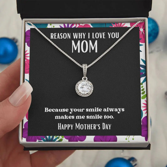 Spotlight Pendant Reasons I Love My Mother #19 | Positive messages with Made to Order Jewelry | Your smile ShineOn Fulfillment