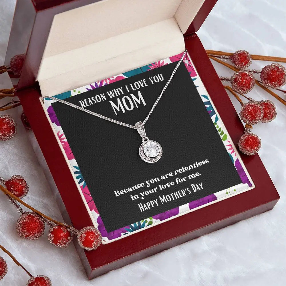 Spotlight Pendant Reasons I Love My Mother #17 | Positive messages with Made to Order Jewelry | Relentless Love ShineOn Fulfillment