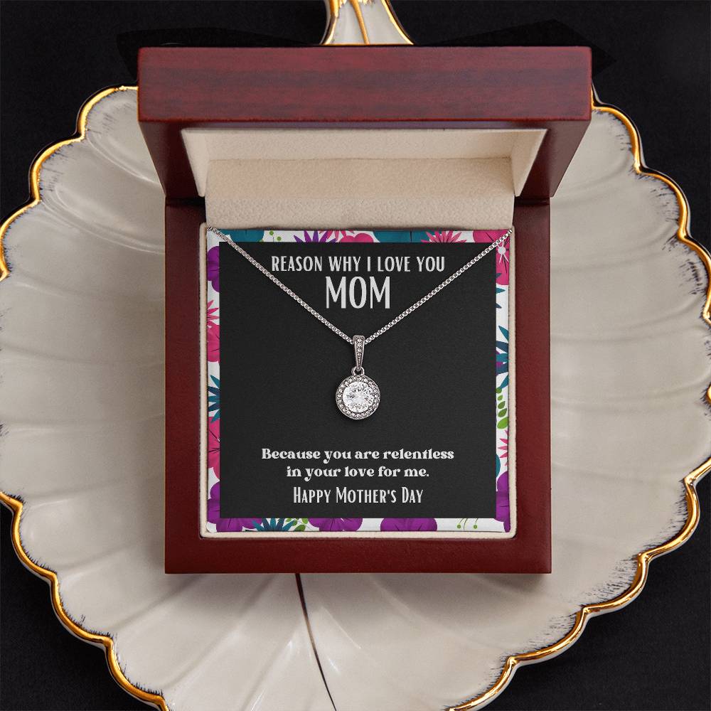Spotlight Pendant Reasons I Love My Mother #17 | Positive messages with Made to Order Jewelry | Relentless Love
