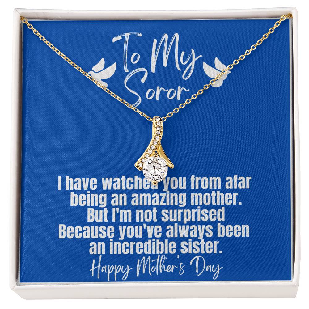 Ribbon necklace for Zeta Moms | Exquisite Jewelry, Positive Messages | Mother's Day gifts