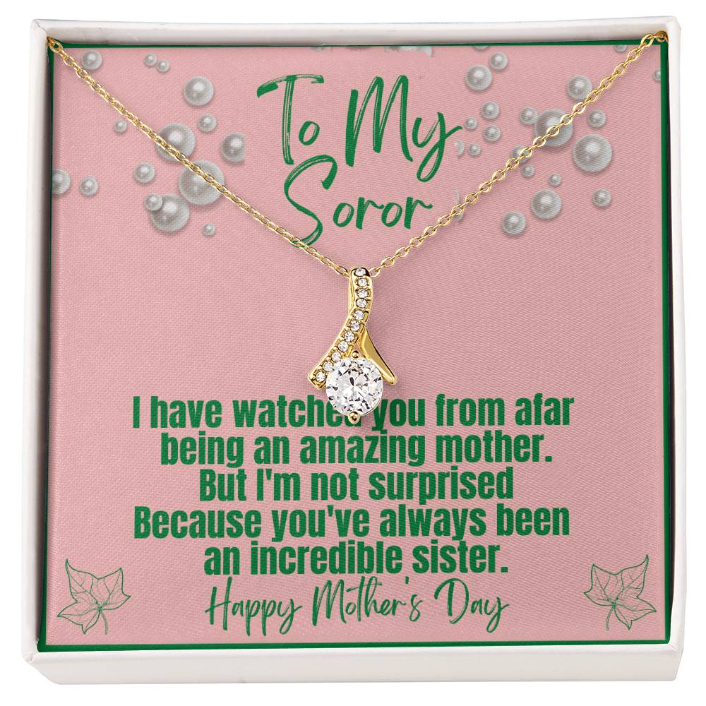 Ribbon necklace for AKA Moms | Exquisite Jewelry, Positive Messages | Mother's Day gifts