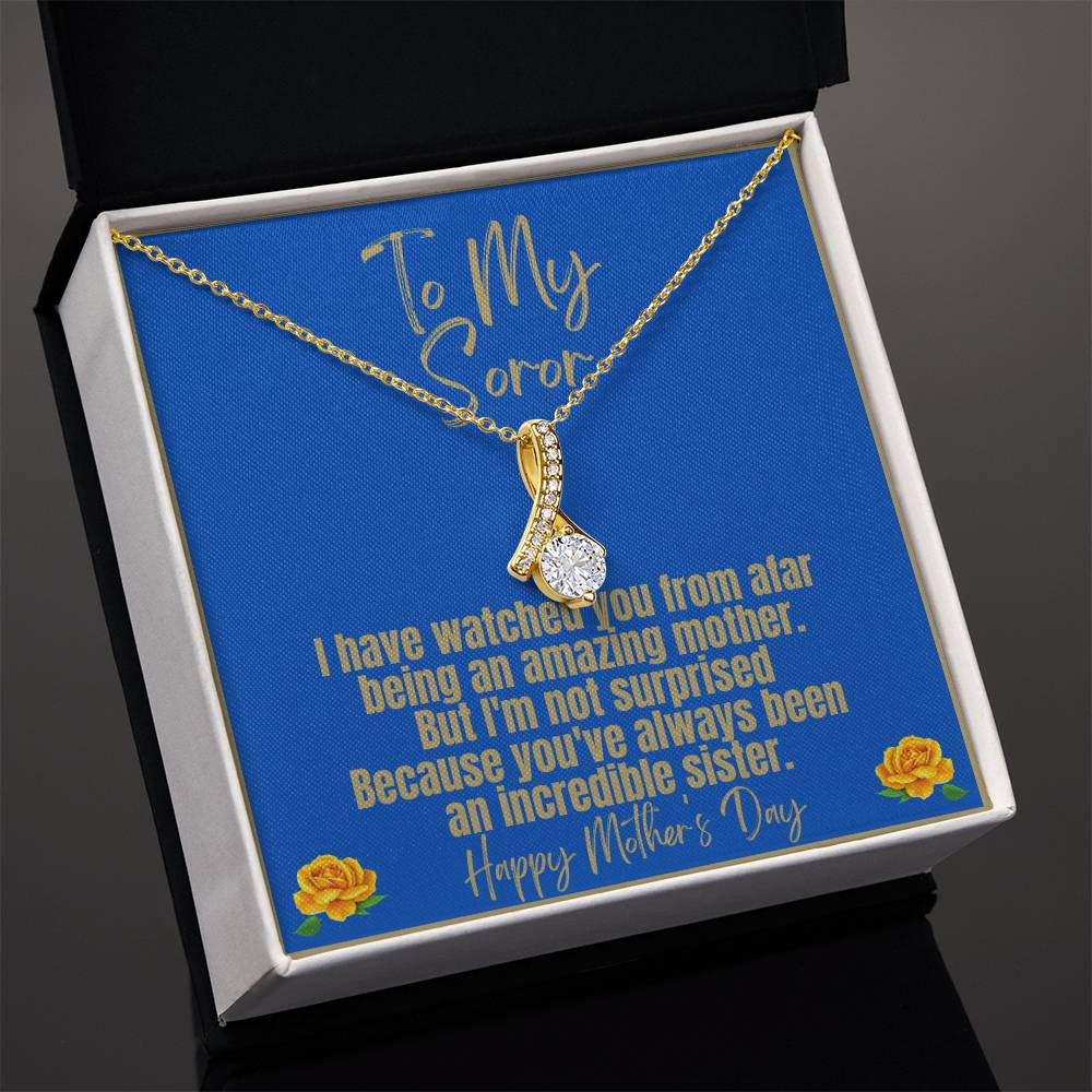 Ribbon necklace for Sigmas Moms | Exquisite Jewelry, Positive Messages | Mother's Day gifts