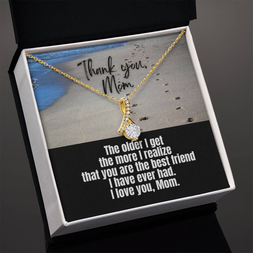 Alluring Beauty Necklace for Mom | For Best Friend Mom | Thank you gift for mom