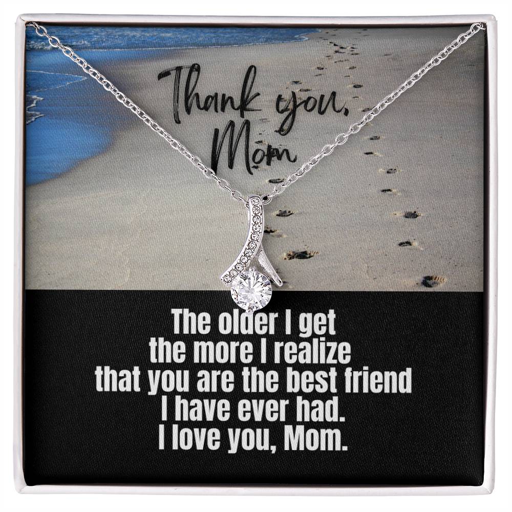 Alluring Beauty Necklace for Mom | For Best Friend Mom | Thank you gift for mom