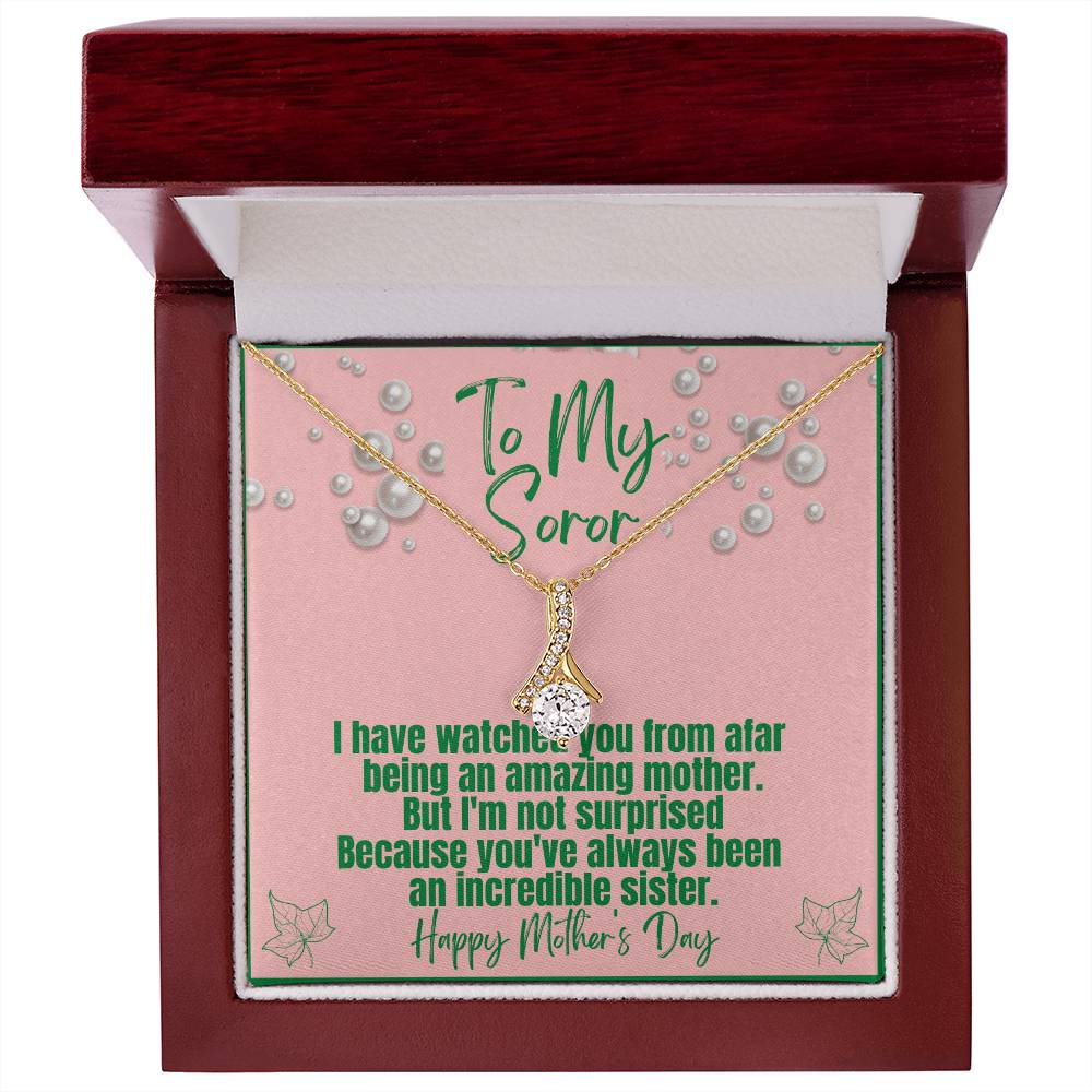 Ribbon necklace for AKA Moms | Exquisite Jewelry, Positive Messages | Mother's Day gifts
