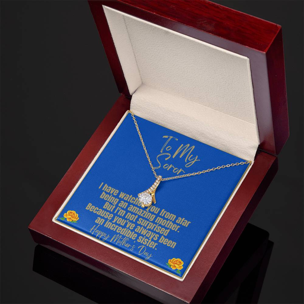 Ribbon necklace for Sigmas Moms | Exquisite Jewelry, Positive Messages | Mother's Day gifts