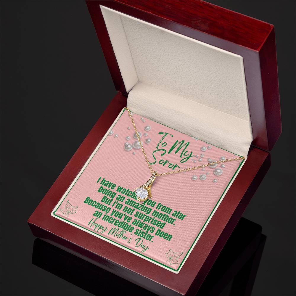 Ribbon necklace for AKA Moms | Exquisite Jewelry, Positive Messages | Mother's Day gifts